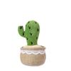 Cute Cactus Potted Plant With Lace Decoration Succulent Plush Pendant Toy
