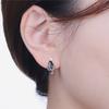 Серьги Orstarry S925 Серебро Винтажный Стиль Резьба Лоза Черный Циркон Кольца Серьги Для Женщин Подарок на День Рождения Серебряные Украшения