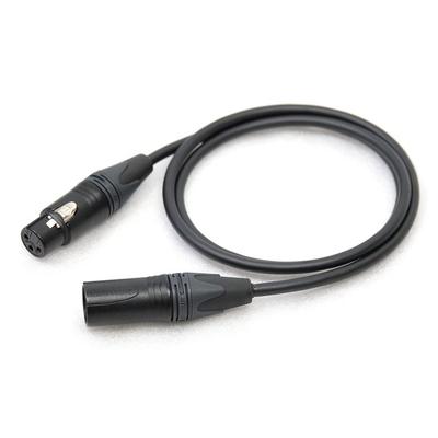 ONKODO XLR Микрофонный Кабель NEUTRIK Золотой 1м Черный