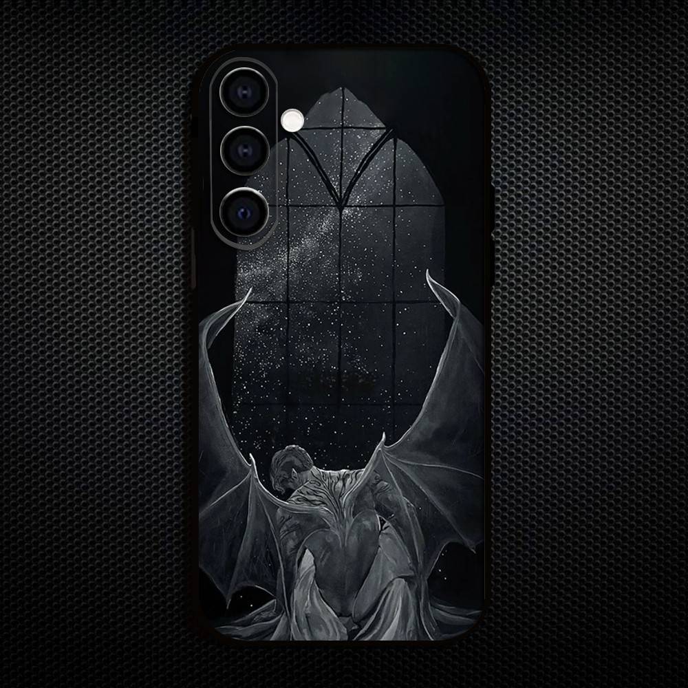 Чехол для телефона Acotar A Court Of Mist And Fury для Samsung Galaxy A73, A72, A71, A70, A53, A52, A51, Других Мягкий Черный Корпус