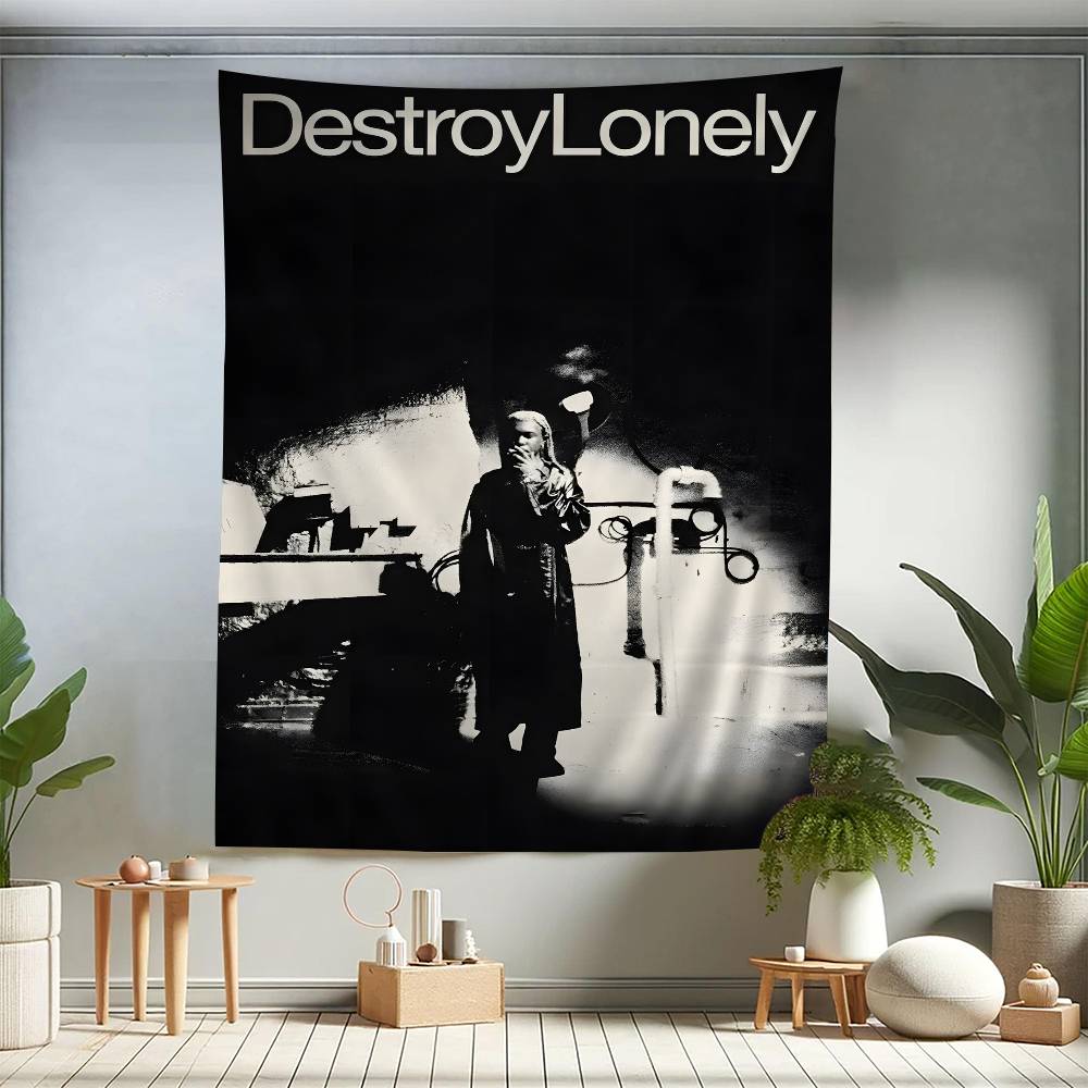 Поп-хип-хоп рэпер Destroy Lonely Подвесной богемный гобелен Богемные настенные гобелены Мандала Кавайная декорация комнаты