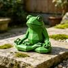 Современная статуэтка лягушек в стиле low poly, ручная работа, лягушки для йоги и медитации, 4 варианта цвета, минималистичные украшения для дома