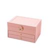 Large Jewelry Storage Box Multi-Layer Organizer For Jewelry Necklace Earring Leather Jewellery Storage Packaging Display Boxes