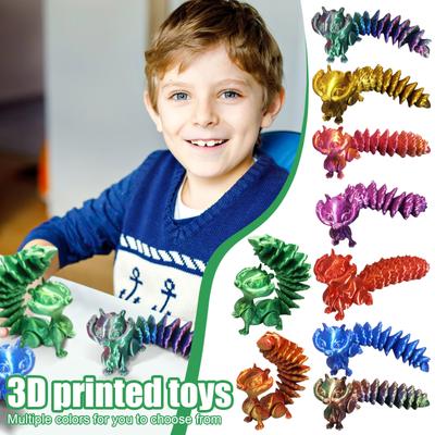 3D-печатная подвижная игрушка, с подвижными суставами, 3D-печатная игрушка-украшение, снятие стресса, подвижная