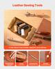 Leather Working Tools Kit 59 PCS Engraving Punching Stamping Sewing Tools