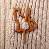 Retro Animal Rabbit Bear Bird Dog Fashion Jewelry Clothing Accessory Wooden Brooch Women Brooch