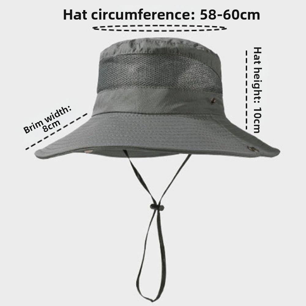 Adjustable Fisherman Hat Big Eaf Mountaineering Hat Portable Sunshade Hats Unisex