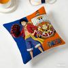 Наволочка с принтом персонажа из аниме One Piece, любимого фанатами. Декоративная наволочка для спальни, гостиной и энтузиастов аниме