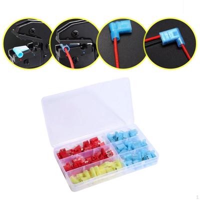 80 шт. Прямоугольный лопаточный разъем, быстроразъемный флажковый клеммник, 90-градусный клеммный соединитель для проводов