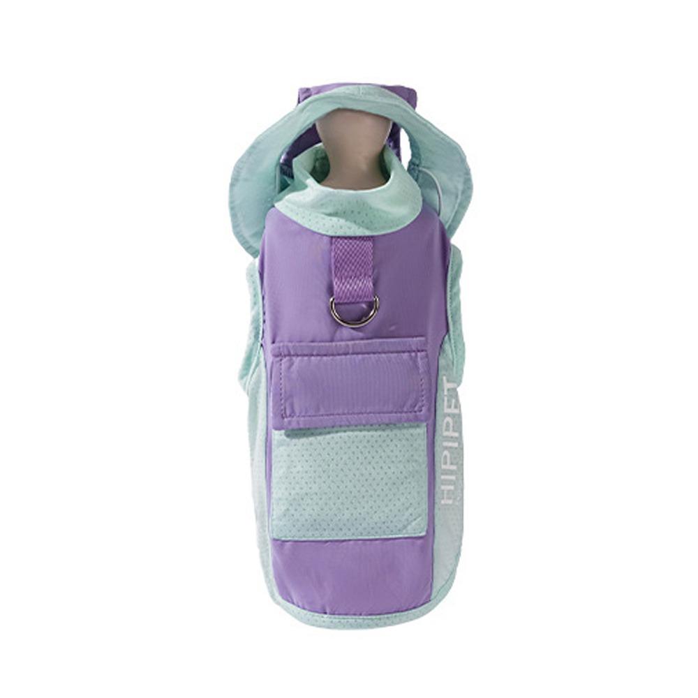 Spring Summer Pet Sunscreen Vest Sleeveless Breathable Puppy Mesh T-Shirt Comfortable with Hat Ice Bag Pet Sun Wear Pet Supplies
