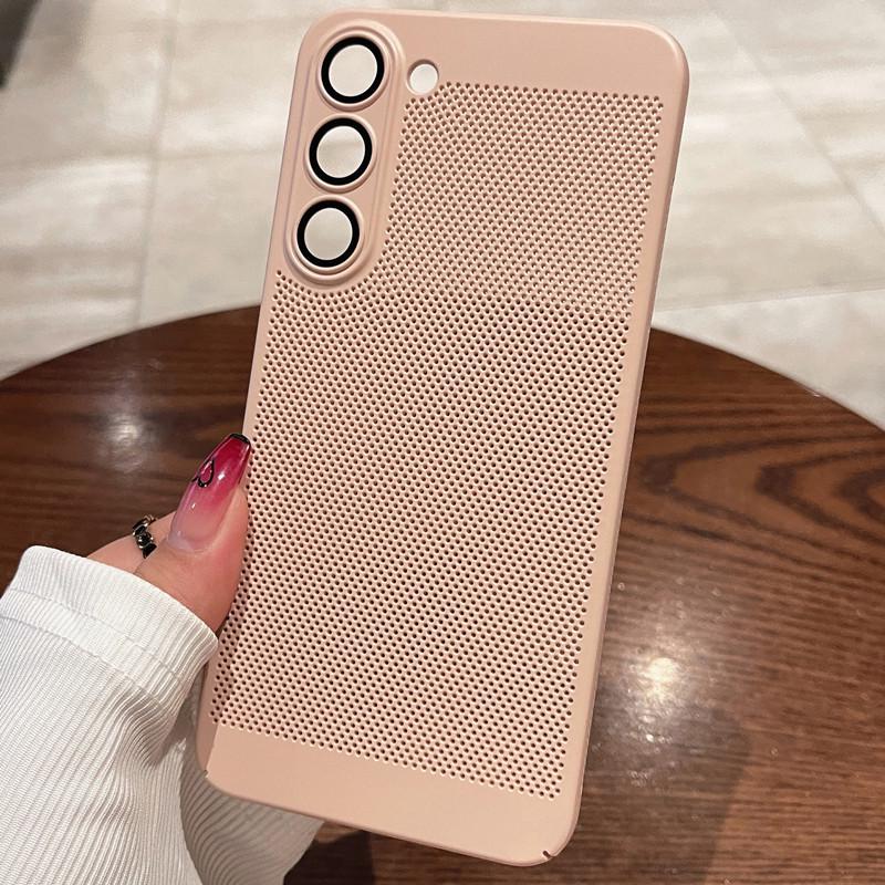 Совместим с Samsung S24, S21, S22 Plus, S22 Ultra Hard Case - Сплошной цвет для улучшенного рассеивания тепла