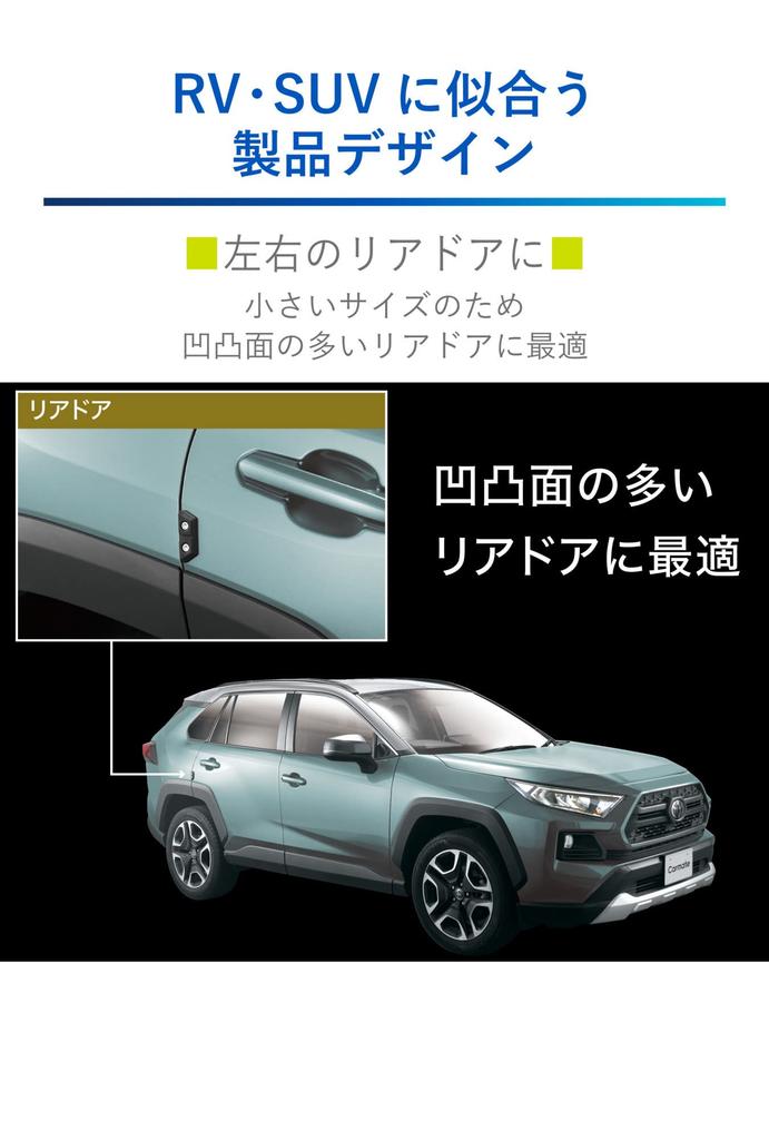 Carmate DZ577 Car Dress Up Parts & Door Guard Cloth SS Size 2 Pieces