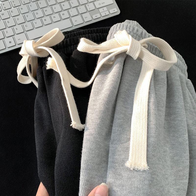 Свободные брюки с широкими штанинами, универсальные повседневные спортивные шорты, стройнящие прямые брюки длиной до середины икры