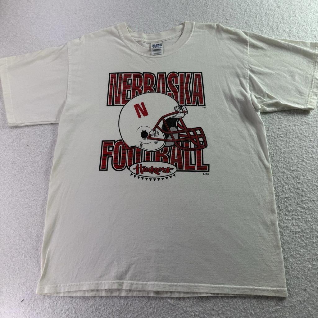 Винтажная футболка Nebraska Huskers Cornhuskers по американскому футболу 90-х годов