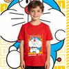 Boys Girls Cotton T Shirt Doraemon Anime Print Casual Summer Top Short Sleeve Kids Clothing Soft Breathable Children Daily Wear