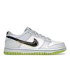 Детские кроссовки Dunk Low GS 3D Swoosh белые чернено-синие Volt DV3478-100