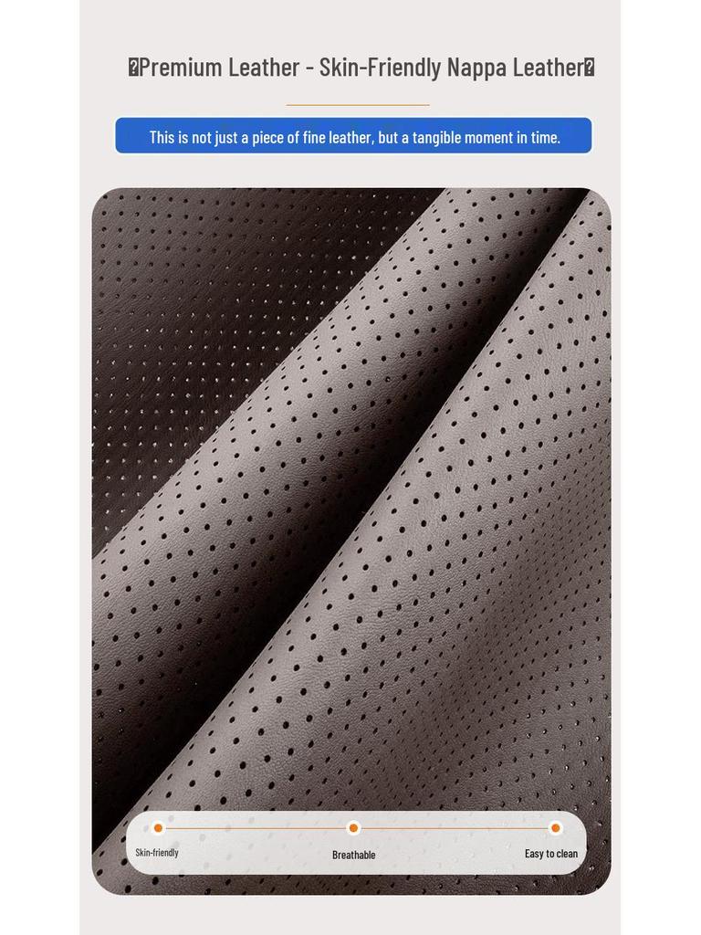 Honda CRV, Accord, Breeze, Civic, Odyssey Headrest: Leather Lumbar Support & Neck Protector