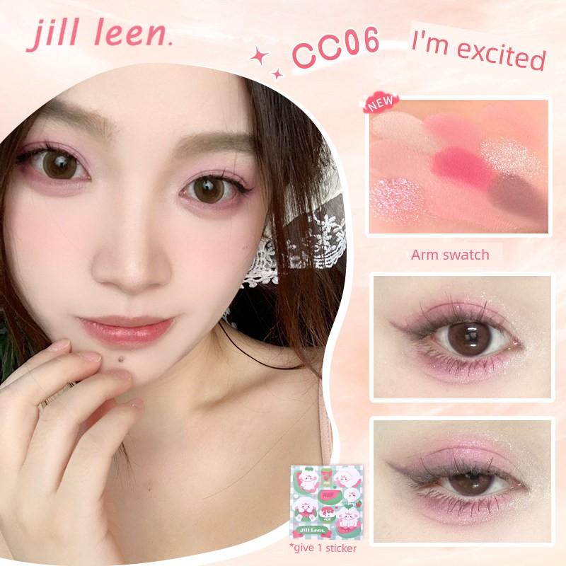 Korean-Style Cool Makeup! Jill Leen Nine-Color Chocolate Eyeshadow Low-Saturation Eyeshadow Palette Matte Contouring