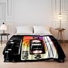 Retro Cassette Tape Graphic Design Blanket Flannel blanket for bedroom, living room, sofa, and nap sofas.