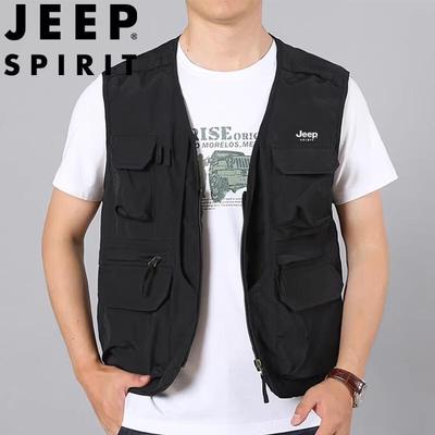 Мужской легкий рыболовный жилет JEEP SPIRIT с множеством карманов