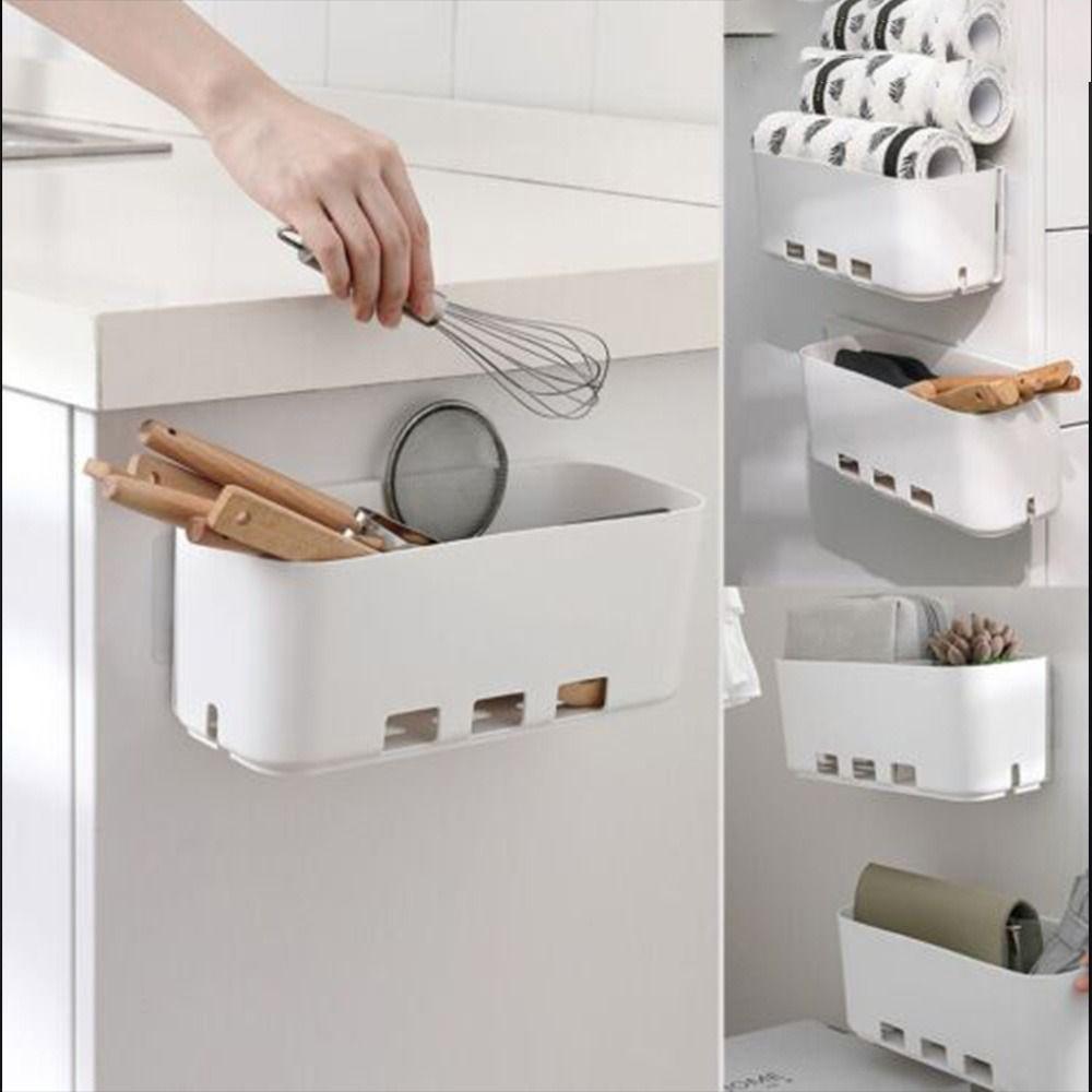 Wall-mounted Hanging Storage Basket Cabinet Storage Sink Organizer  Kitchen Bathroom