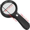 Illuminated Lighted Led Magnifying Glass 10X Handheld Magnifying Glass  For Seniors Reading
