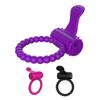 Yousheng Men Cock Ring Ejaculation Delay Vibrate Tongue Design Sexual Stimulation Silicone Men Tentacles Nozzle Penis Ring for Bedroom