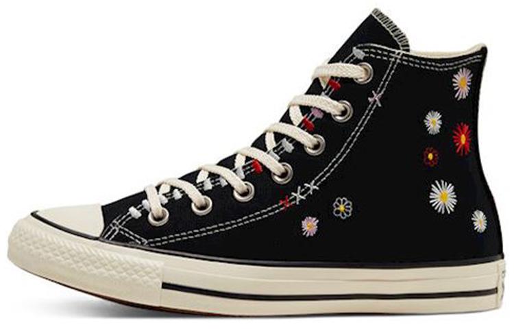 Converse Кеды Chuck Taylor All Star High "Вышивка ромашки" Черные 567993C