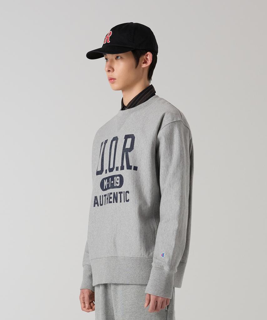 CHAMPION Heritage Reverse Weave Loose Fit Washed Sweatshirt Grey