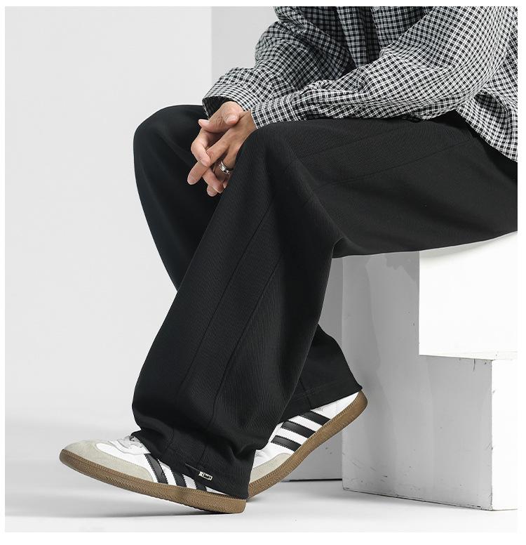 Мужские корейские свободные вельветовые штаны-джоггеры для осени и зимы