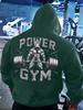 Fashionable  Autumn/Winter Fitness Muscle Training Gladiator StrongmanLetter PrintComfortableSoft Hooded Outdoor Sweatshirt