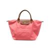Le Pliage 29 Однотонная Сумка-тоут из нейлона с тисненым логотипом, вместительная, на молнии, в форме пельменя, средняя, женская, Кораллово-розовый 1623089P76