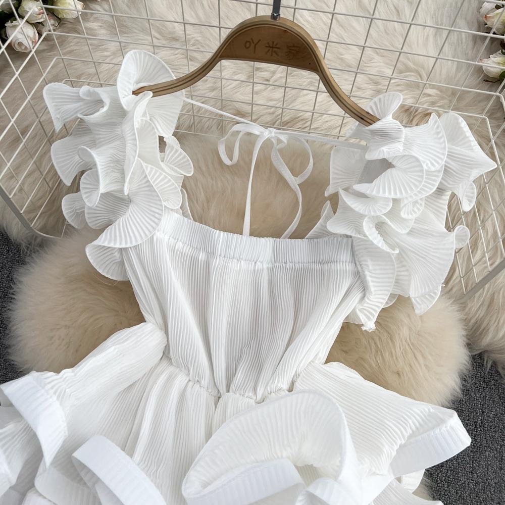 RUGOD Летний новый стиль, универсальная пресс-плиссированная шифоновая рубашка с завязками на талии и листьями лотоса, женский короткий топ в иностранном стиле