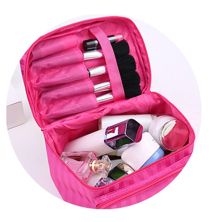 Женский органайзер с решетчатым узором, косметичка, большая дорожная косметичка