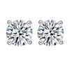 D Color 3.0 Carat 9.0mm Moissanite Stud Earrings for Women 925 Sterling Silver Screw Back Sparkling Wedding Jewelry Gifts