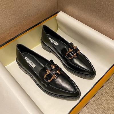 Женские лоферы с острым носком, обувь с металлической цепочкой, на платформе, повседневные женские кроссовки, оксфорды, слипоны с пряжкой, криперы на каблуках, кожа