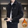 2025 New Stylish Men's Lapel Suede Jacket - Cool Spring & Autumn Top