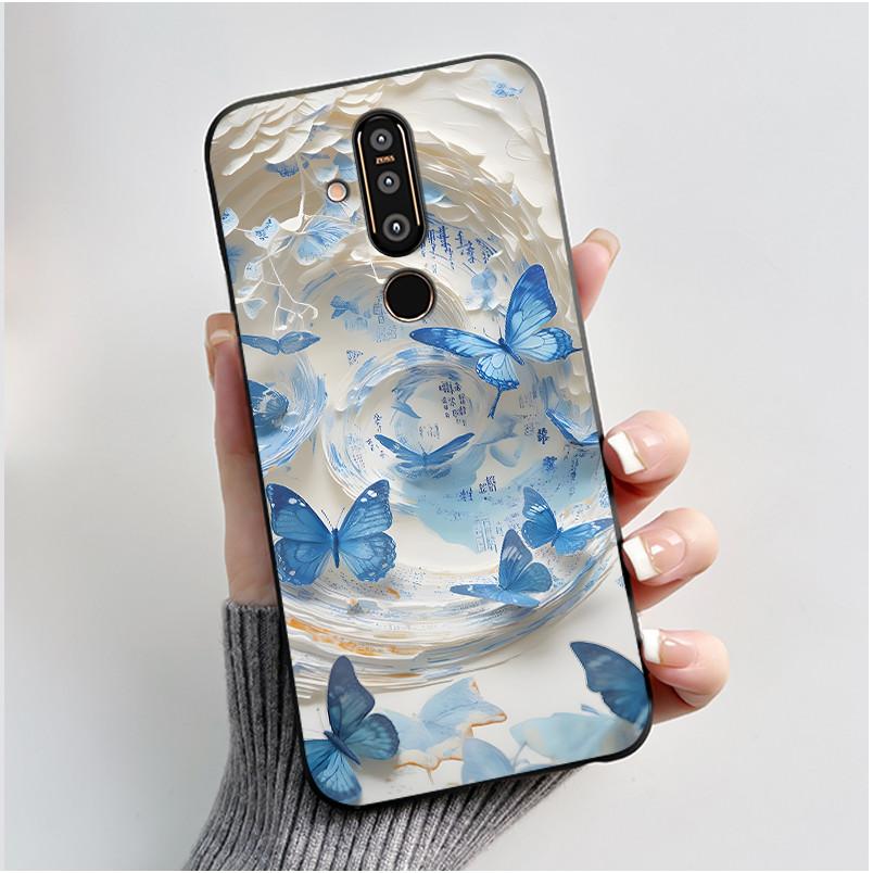 Милый Чехол Для Nokia 8.1 plus/NOKIA X71/Nokia 8/Nokia 8 Sirocco Печатный Корпус Защитная Крышка Мягкий Силикон Мультяшные Чехлы для Телефона