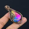 Rainbow Solar Quartz 999 Copper Wire Wrapped Pendant, Handmade Gemstone Pendant Jewelry, Gifts For Wife Brand New Pendant
