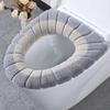 Toilet Seat Cover Mat Soft Velvet Fabric Universal Bathroom Toilet Seat Cover Washable Closestool Warmer Accessories