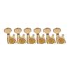 Wilkinson WJN07 E-Z-LOK 6-Piece Guitar Tuners for Fender Strat/Telecaster Electric Guitars, Gold