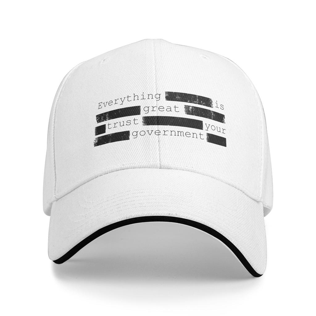 Summer Everything Is Fine Trust Your GovernUnisext Golf Cap Unisex Women Trucker Hat Outdoor All Seasons Gift Sun Hats