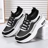Women'S Shoes Muffin Shoes Comfortable And Breathable Four-Season Flying Woven Shoes Fashionable Versatile Socks Shoes Platform Classic Casual Shoes