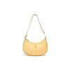 New MLB Artificial Leather With Nylon Hobo Underarm Bag, Shoulder Bag Women's Lemon Bright Yellow 3ABQS033N-43NBD