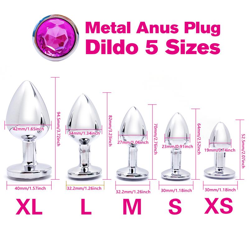 Металлический анальный пробка для женщин мужчин пар Butt Plug Анальная игрушка Дильдо Взрослая игра Мастурбатор Анальный Алмазный Секс-игрушка для взрослых Продукты