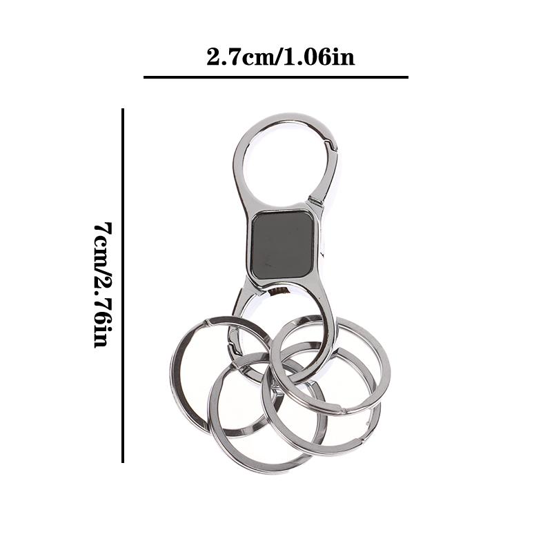 Брелоки для ключей для мужчин - Брелок для ключей с быстросъемным пружинным зажимом и кольцами, крутой, сверхпрочный, органайзер для ключей