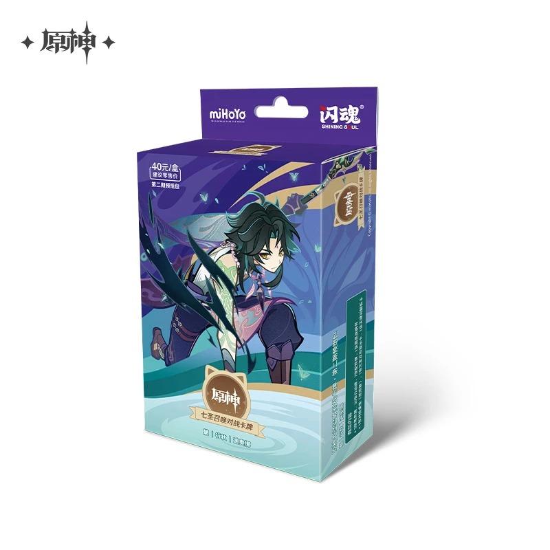 Original Genshin Impact Card Genius Invokation TCG Battle Card Hu Tao Raiden Shogun Anime Character Collection Card Kid Toy Gift