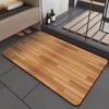 Wood Grain Carpet Diatomaceous Earth Non-Slip Mat Bathroom Absorbent Mat Quick-Dry Foot Mat Door Mat