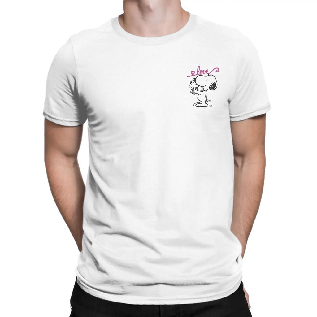 Snoopy And Woodstocks Be Happy Dance T Shirt For Unisex 100 Cotton Tshirt Round Collar Cartoon Tee Shirt Short Sleeve Clothes