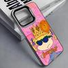 Movie R-Rugrats Cartoon Reptar Colorful Silver Back Phone Case For IPhone 17 16 15 14 13 12 11 Plus Pro Max Plus